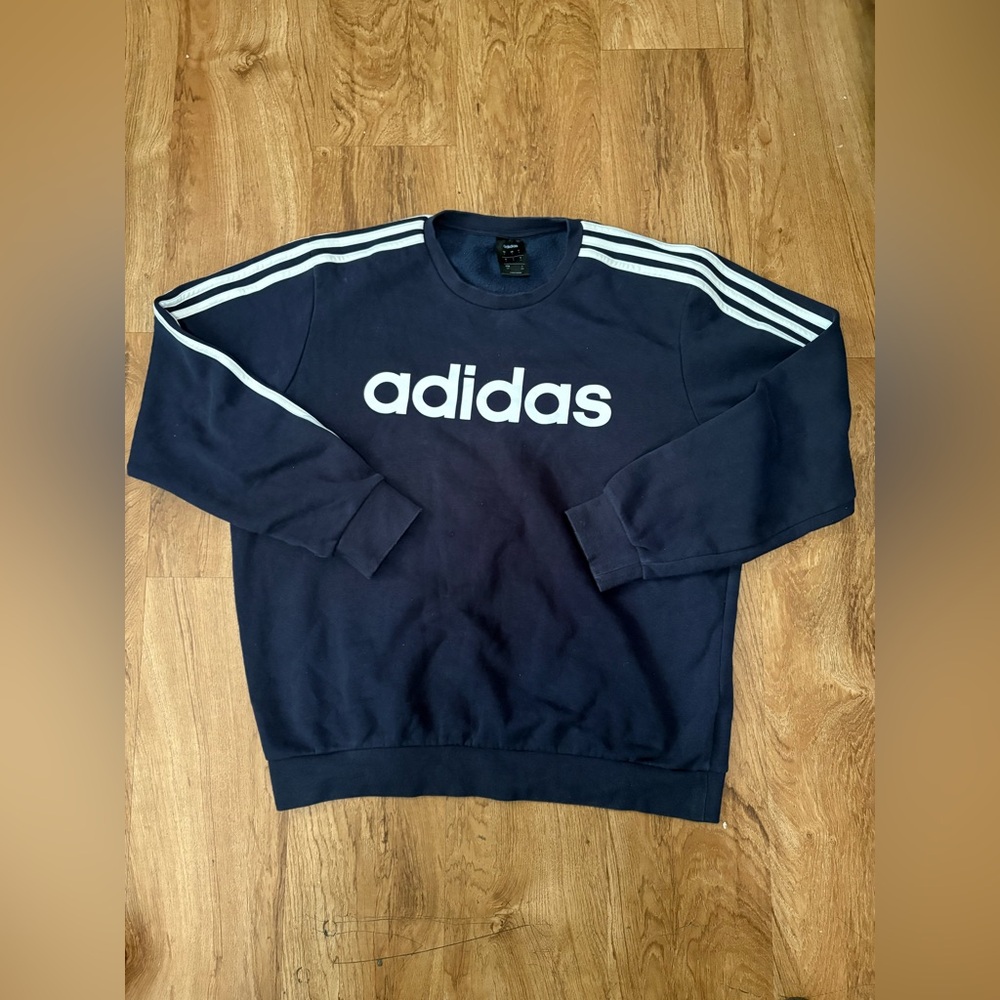 Adidas -Sweatshirt Hoodie Men’s Blue /White